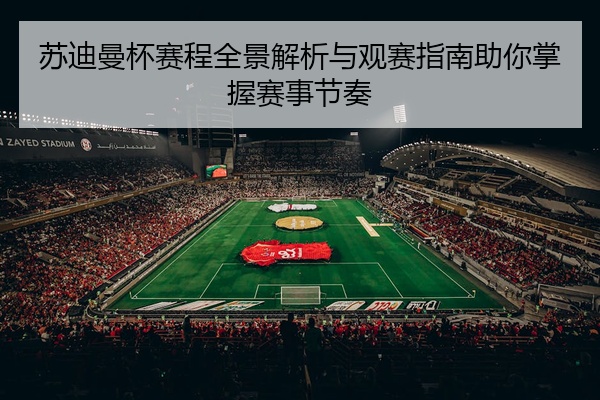 苏迪曼杯赛程全景解析与观赛指南助你掌握赛事节奏
